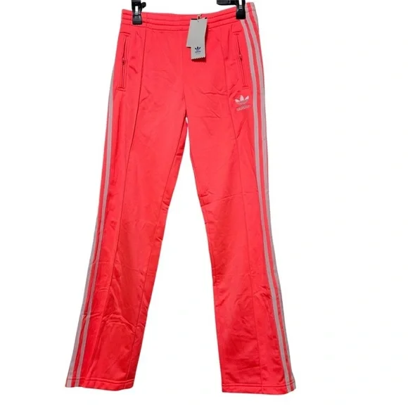 RETRO Adidas Originals Firebird Track Pant Coral/White BRAND NEW - Picture 2 of 12
